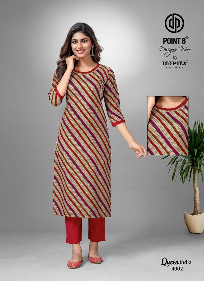 Queen India Vol 4 By Deeptex  Kurti With Bottom Catalog